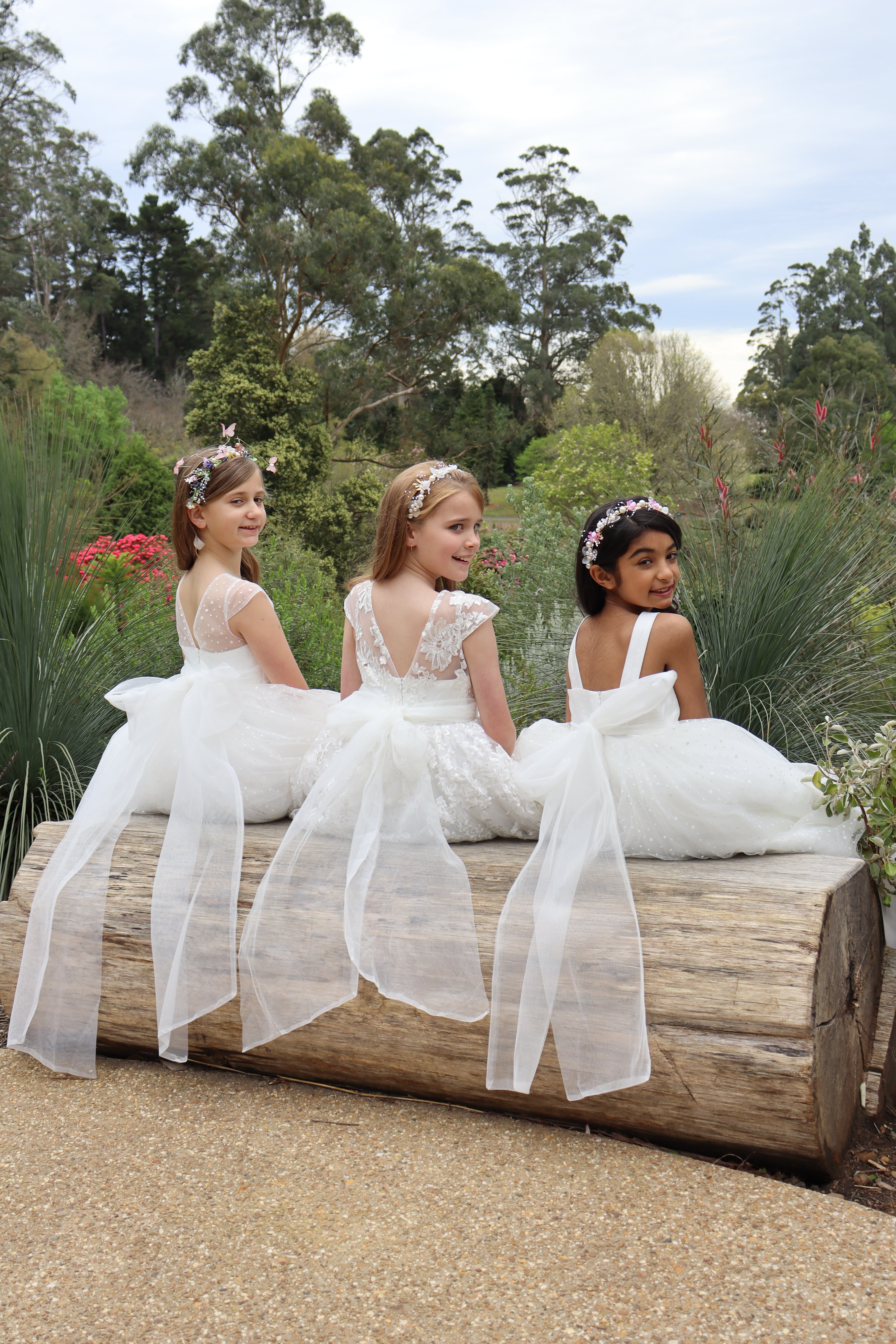 Girls First Communion Dress - Lace Gown