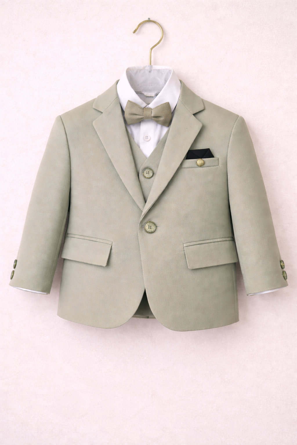 Boys Formal Suit Set - Sage Green Suit