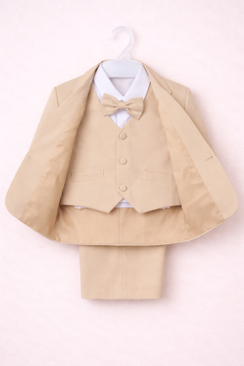 Baby Boy Beige Suit 5pcs Set