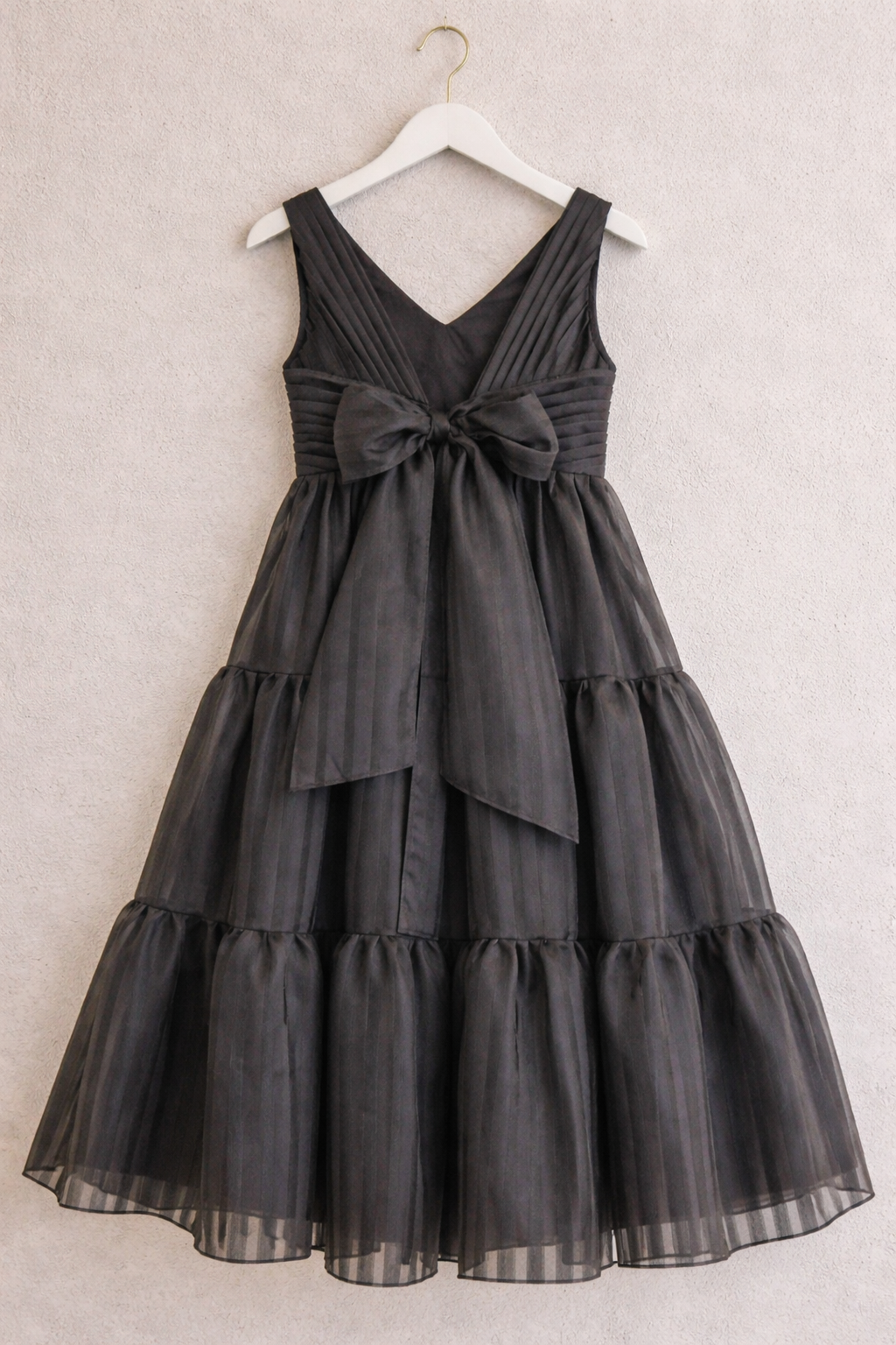 Girls Tired Maxi Dress - Black Dress