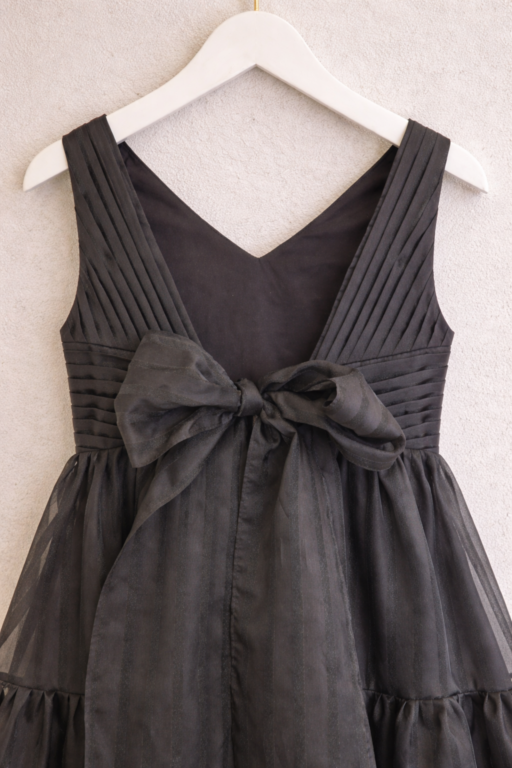 Girls Tired Maxi Dress - Black Dress