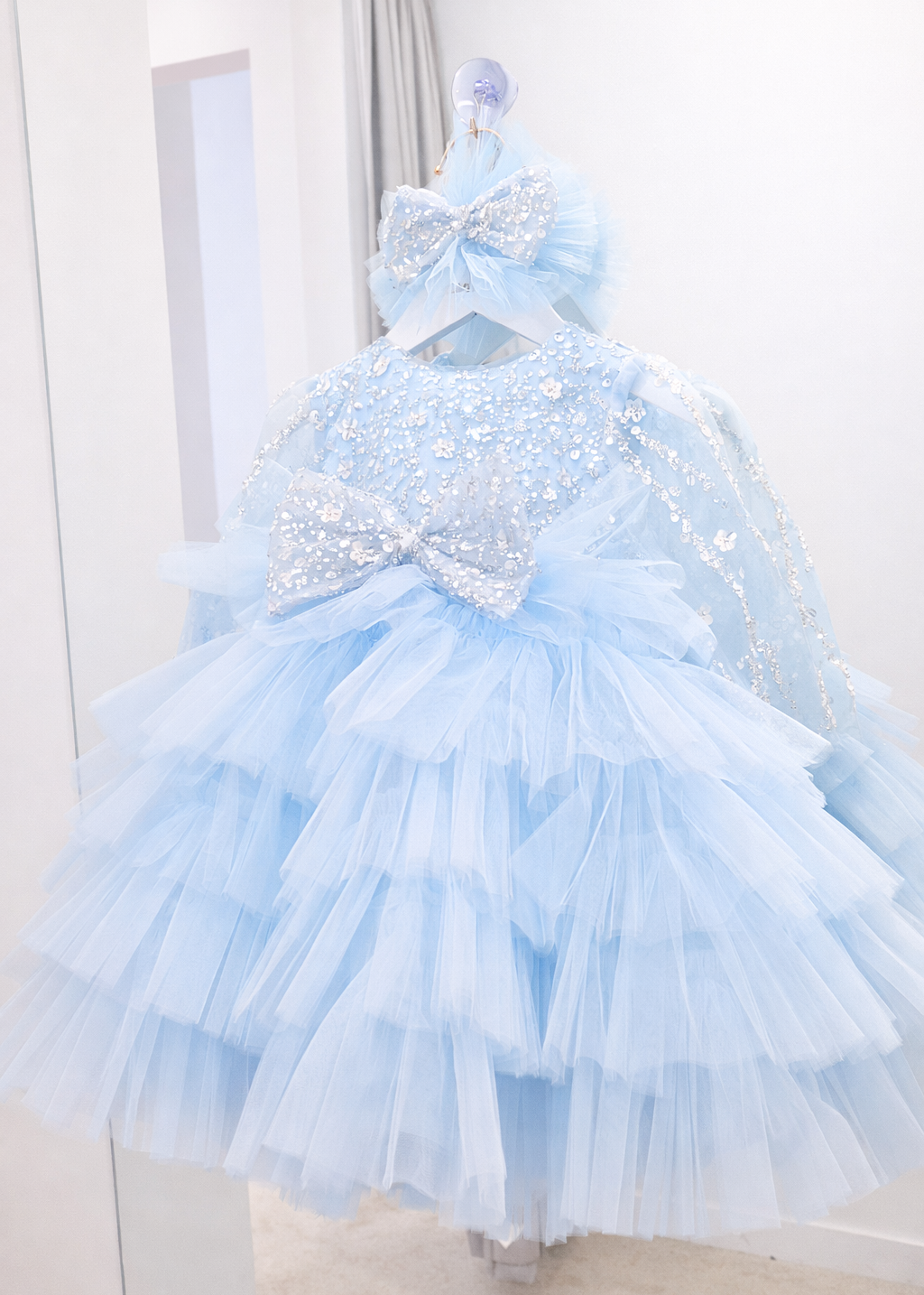 Princess Dress For Baby Girl - Blue
