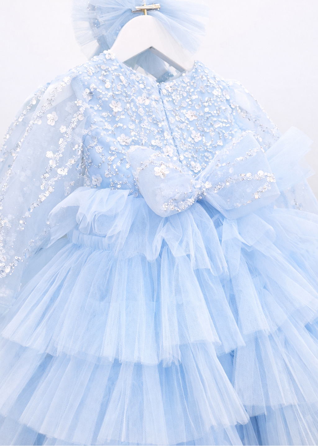 Princess Dress For Baby Girl - Blue