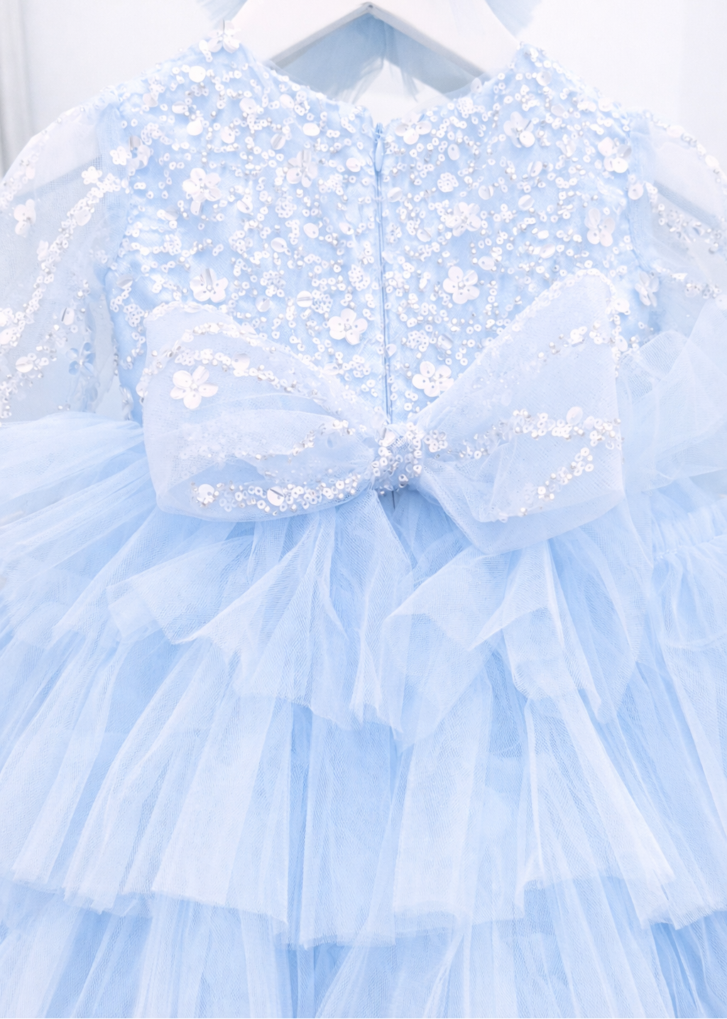 Princess Dress For Baby Girl - Blue