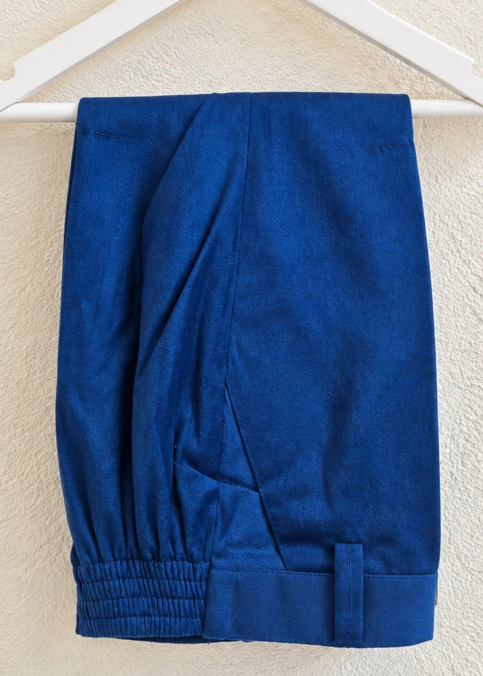 Little Boy Blue Suit 5pcs Set - Velvet Suit