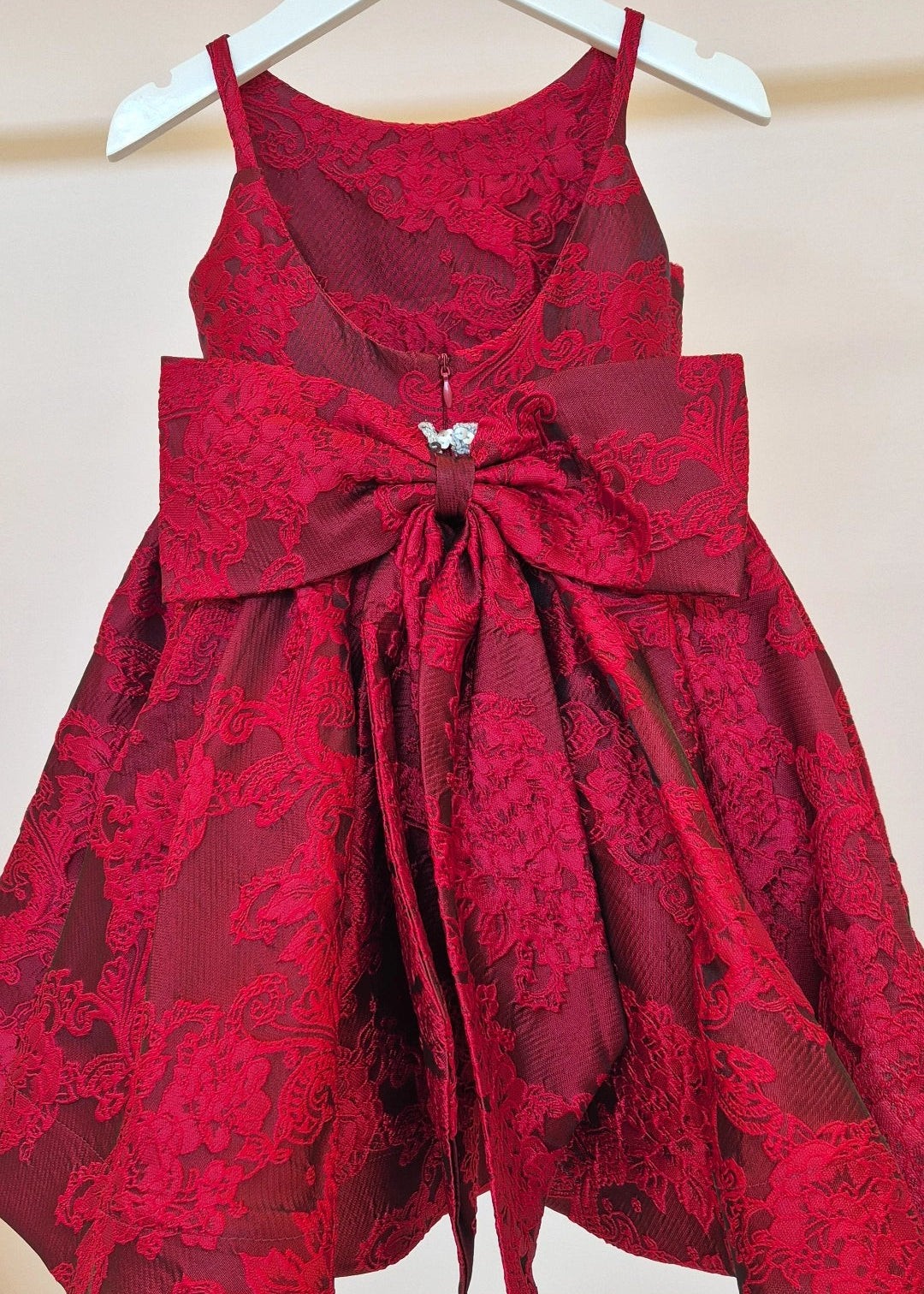 Little_Girls_Jacquard_Red_Dress