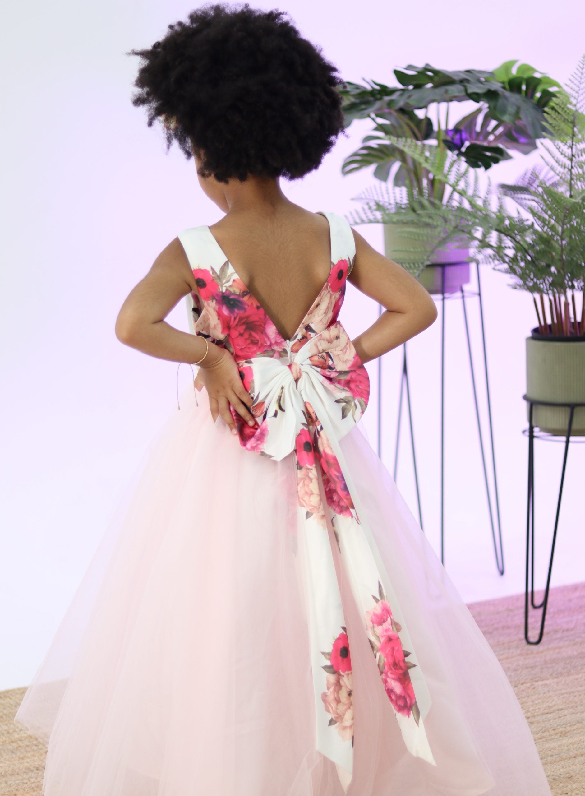 Floral Print Pink Dress
