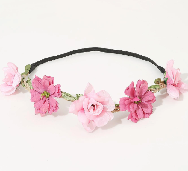 Light Pink Flowers Headband