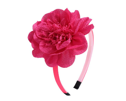 Hot Pink Big Flower Headband