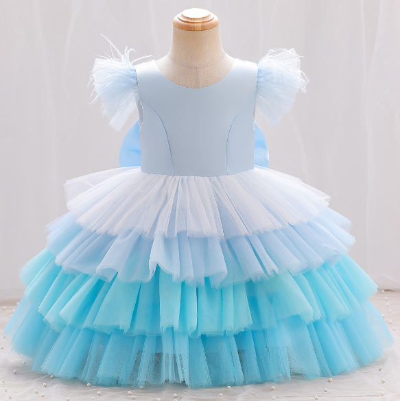 Blue Tutu Multilayers Dress