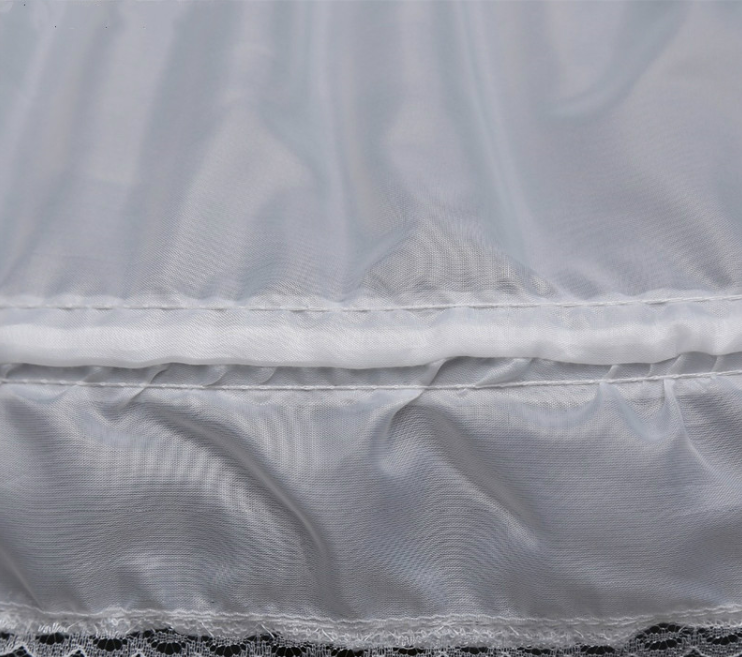 Hoop Ruffle Layer White Petticoat With 45cm Length