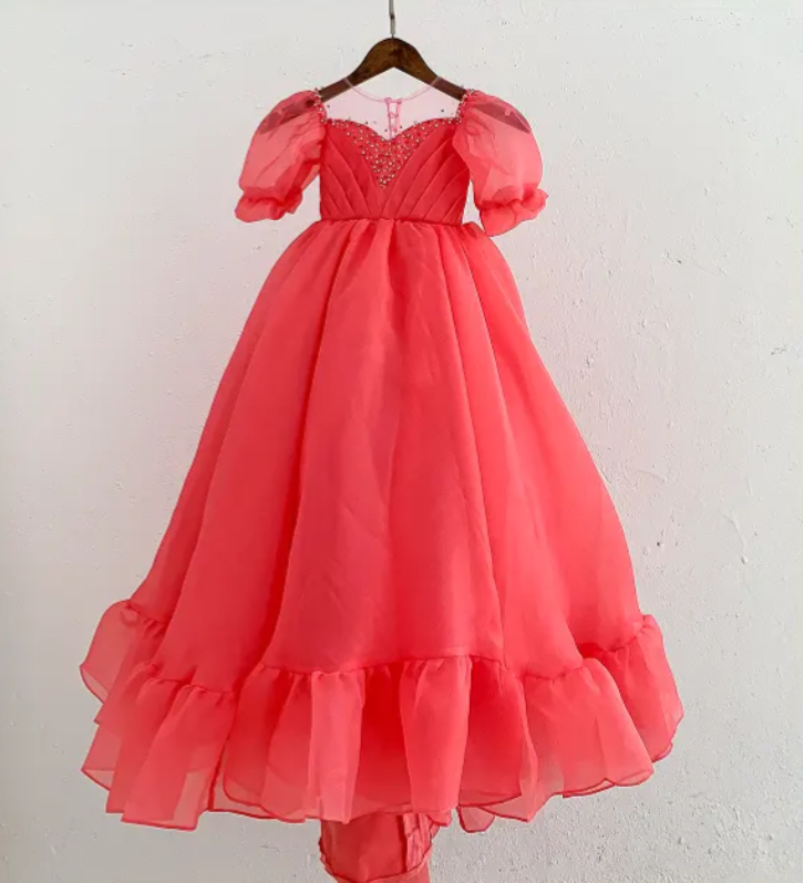 Flower Girl Ball Gown - Organza Dress