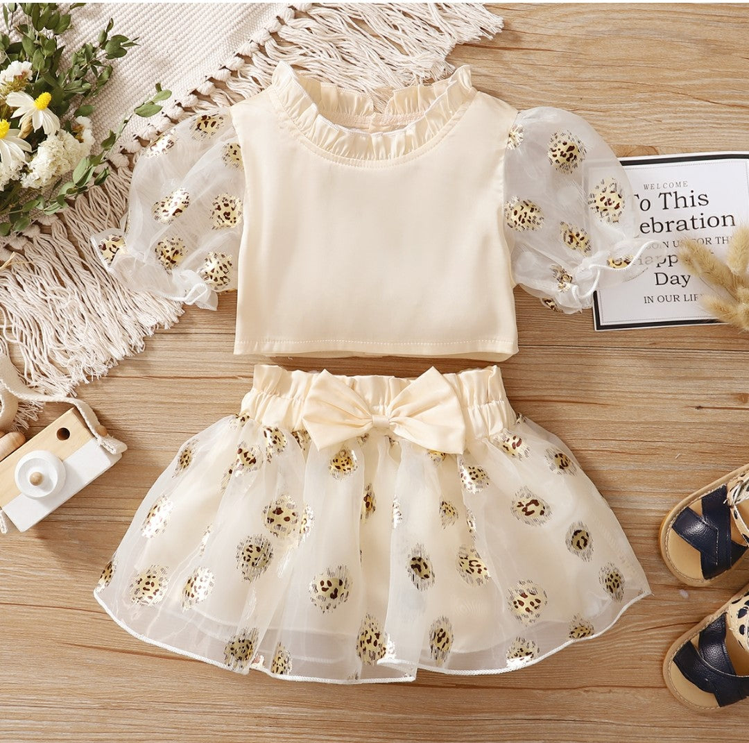 Baby Girl Top + Skirt Set
