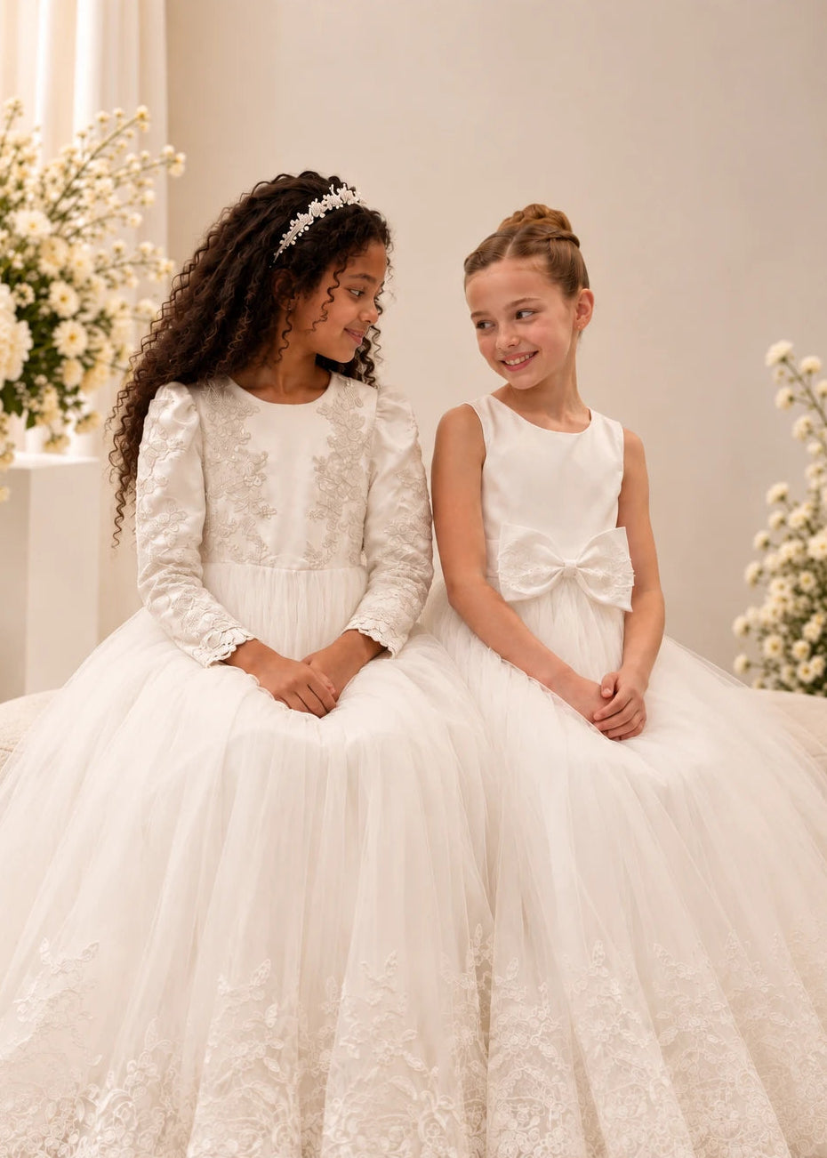 Emily Holy Communion Dress - Long Sleeve Dess