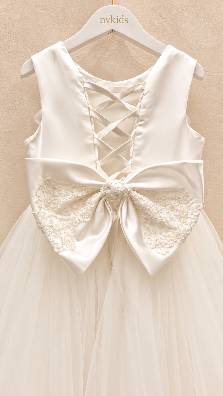 Elsie Holy Communion Dress - Lace Tulle Dress