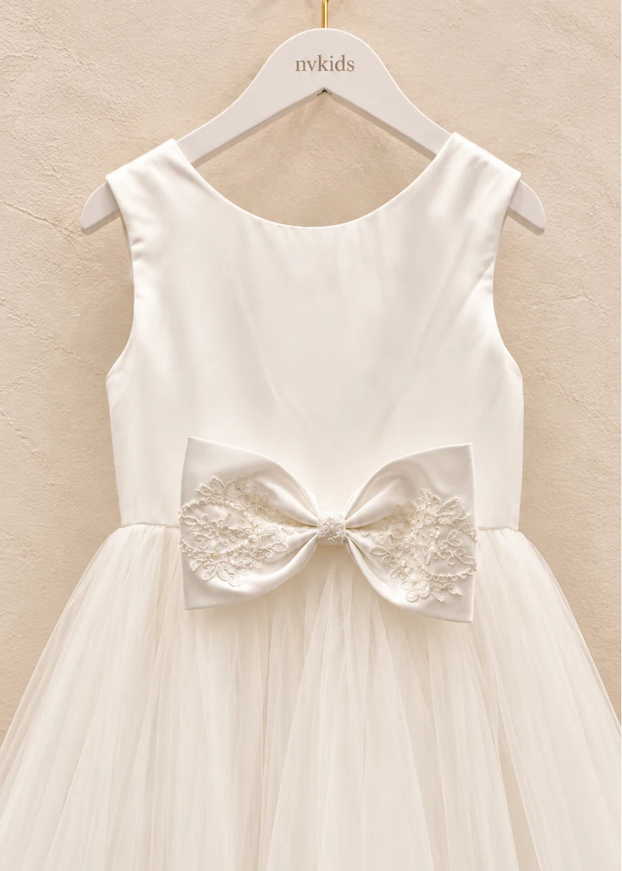 Elsie Holy Communion Dress - Lace Tulle Dress