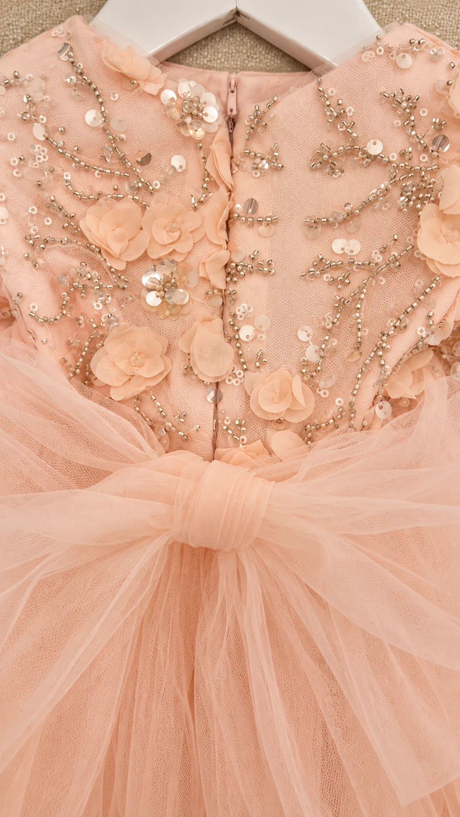 First Birthday Dress - Peach Dress