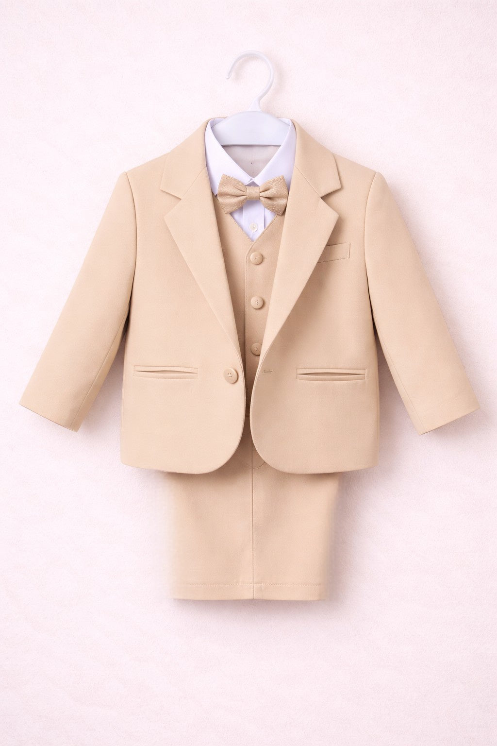 Baby Boy Beige Suit 5pcs Set