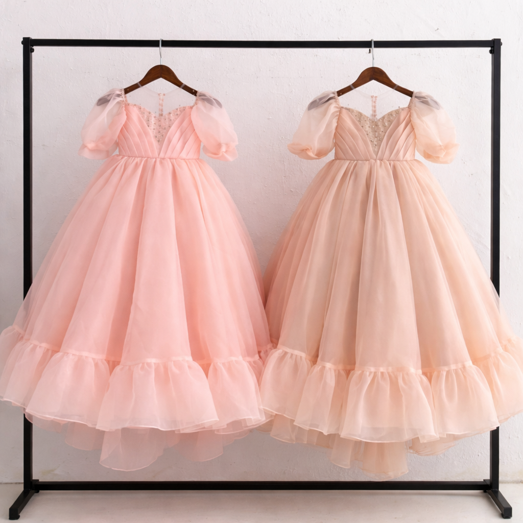 Flower Girl Ball Gown - Organza Dress